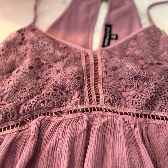 Kendal & Kylie halter/tank top sz S color is lilac/mauve - Picture 5 of 8